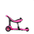 Самокат Genius Tech Team с сиденьем и толкателем, розовый  - миниатюра №6